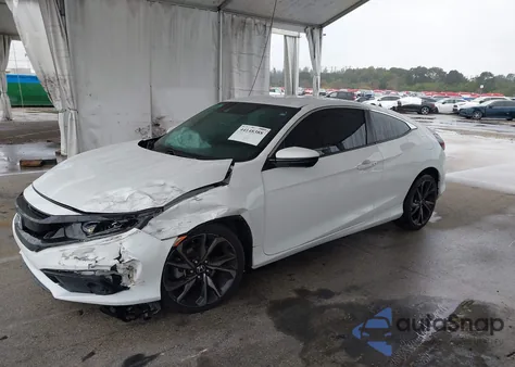 2019 Honda Civic Sport z USA, uszkodzony, nr VIN 2HGFC4B85KH305750